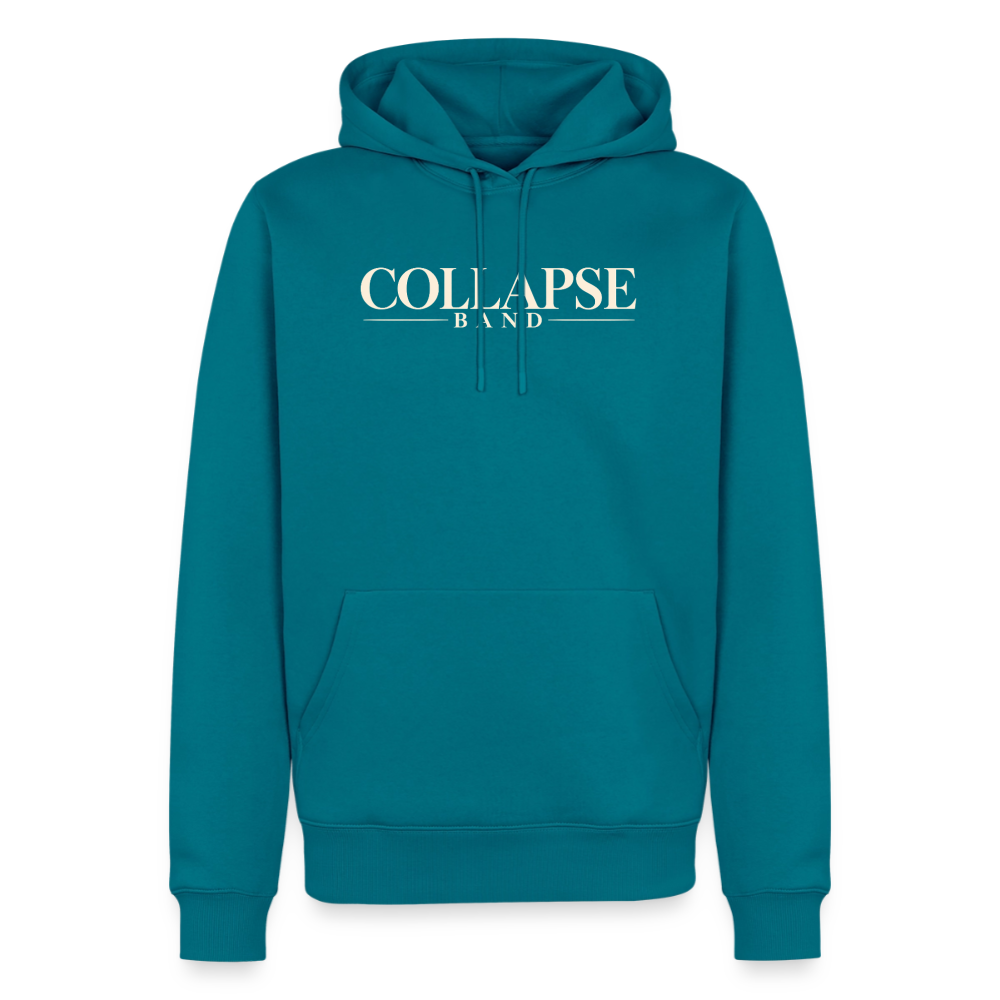 Männer Premium Hoodie - Collapse band clasic - Petrol