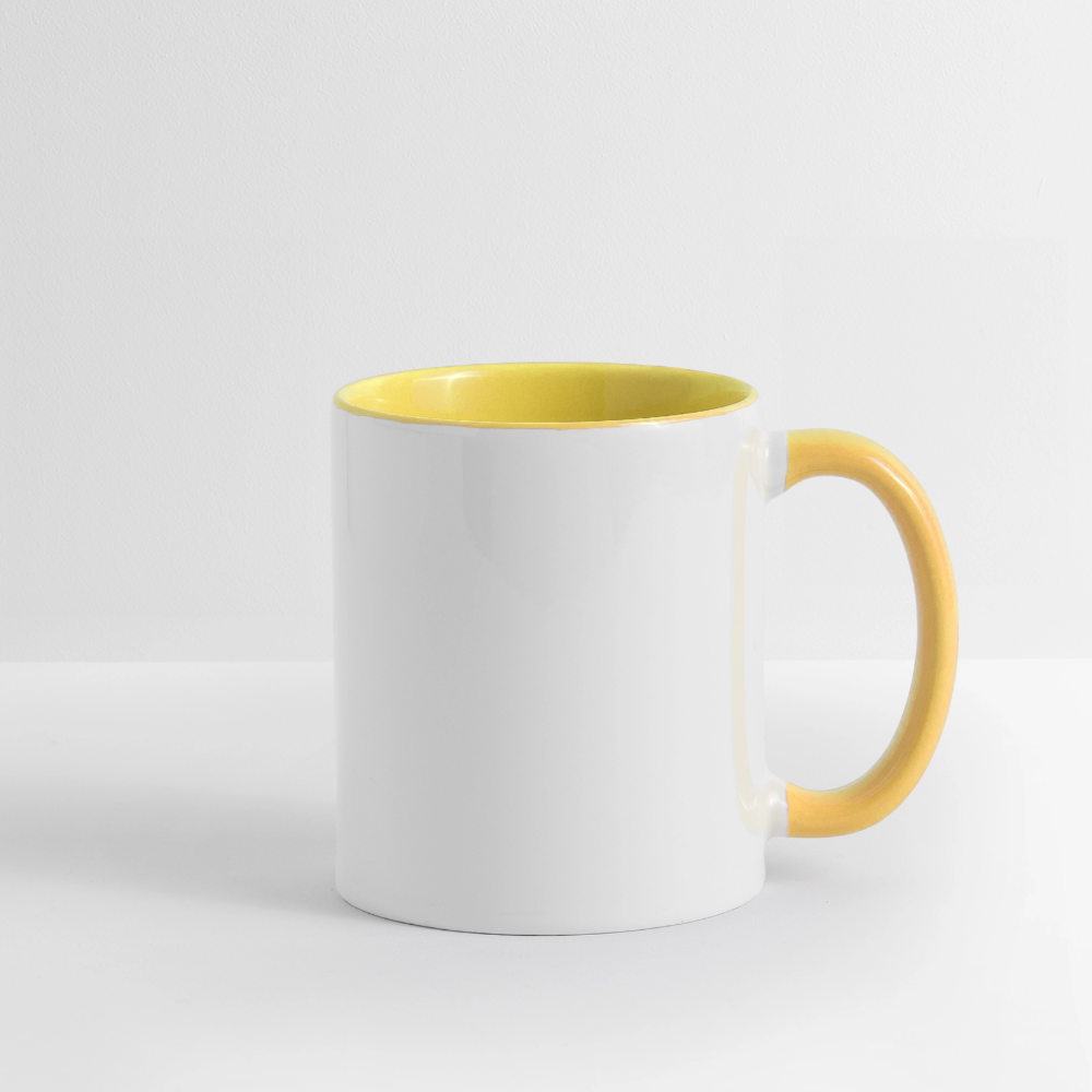 Weihnachtstasse 🎄 Zeit für eine Weihnachtspause – Rentier Kaffeetasse 325 ml - Weiß/Gelb