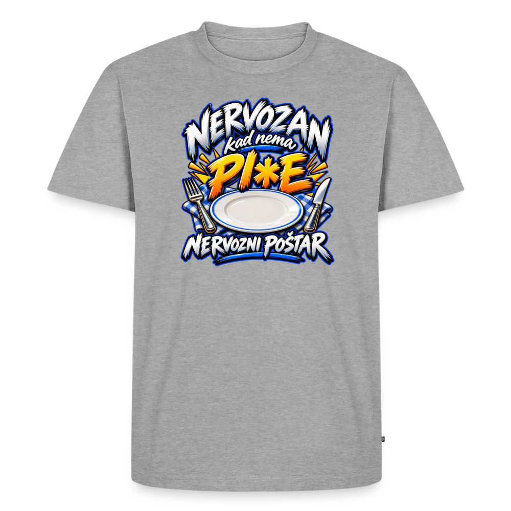 Männer Premium T-Shirt - Grau meliert