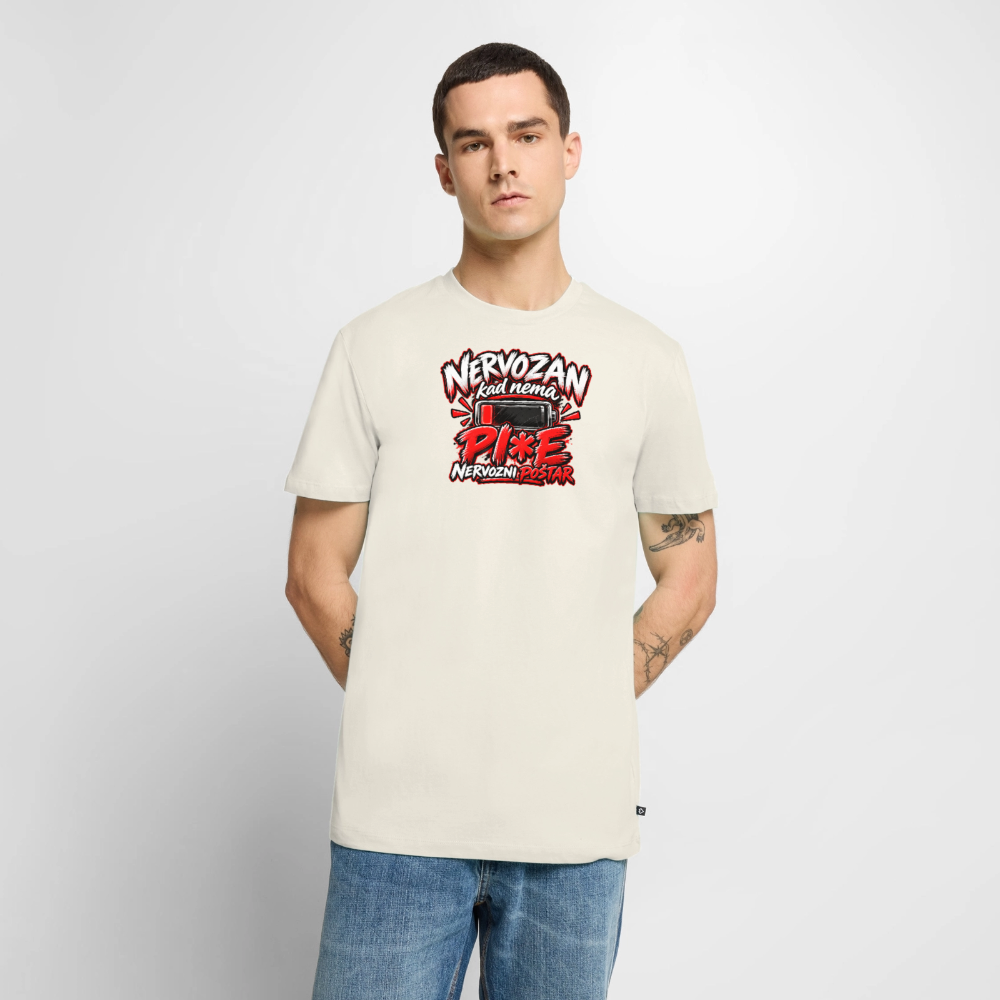 Männer Premium T-Shirt - Naturweiß