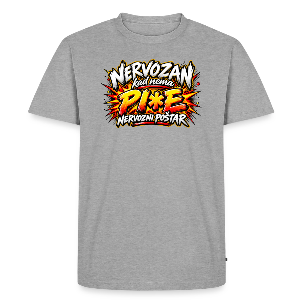 Männer Premium T-Shirt - Grau meliert