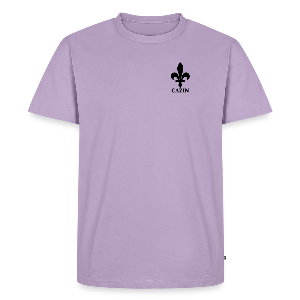 CAZIN Premium T-Shirt Herren – Bosnische Lilie | Left-Chest-Print - Lavendel