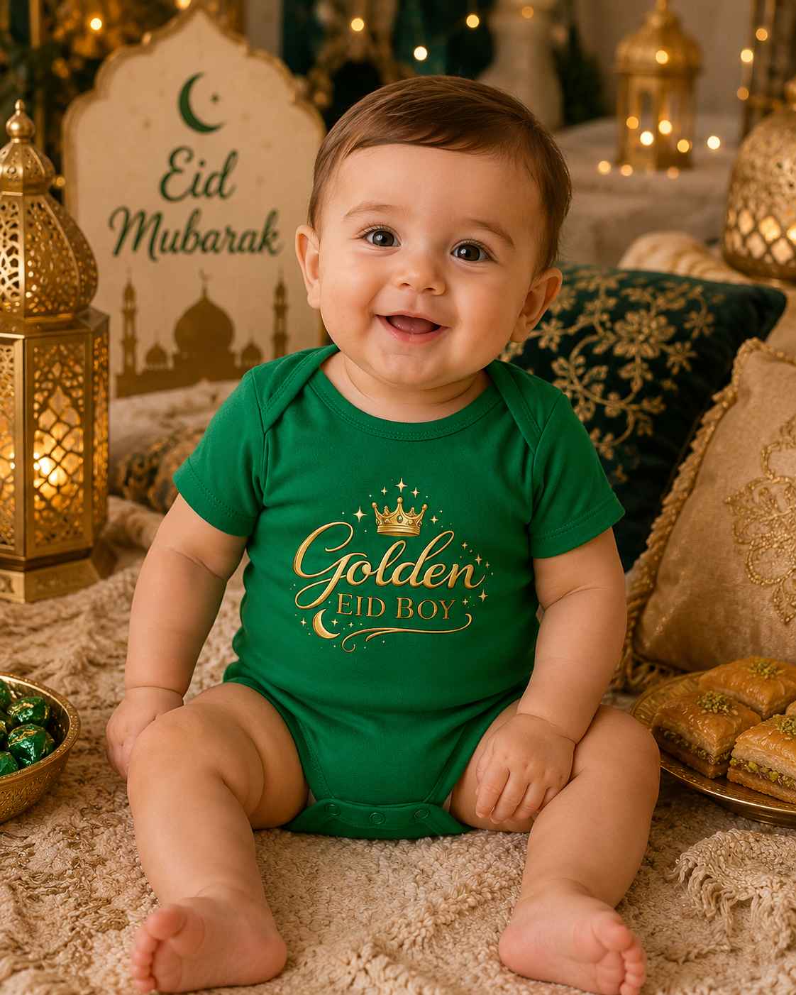 Golden Eid Boy – Kinder Bio Body | Eid Baby Body