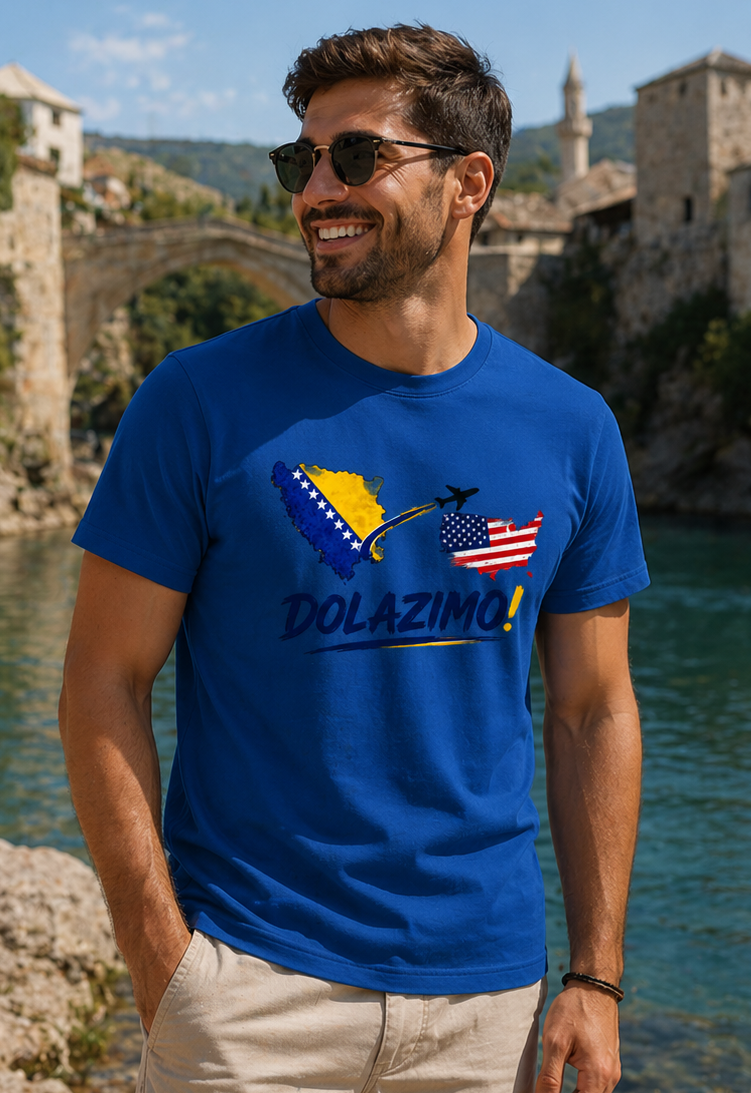 Men's Premium Organic T-Shirt - Dolazi Bosna | Front Print
