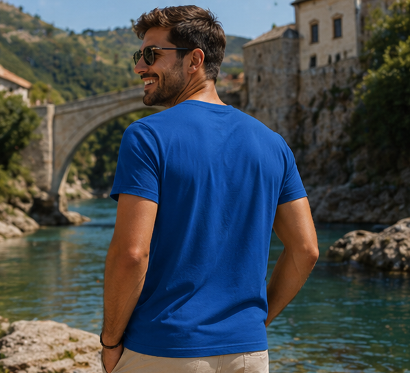 Men's Premium Organic T-Shirt - Dolazi Bosna | Front Print