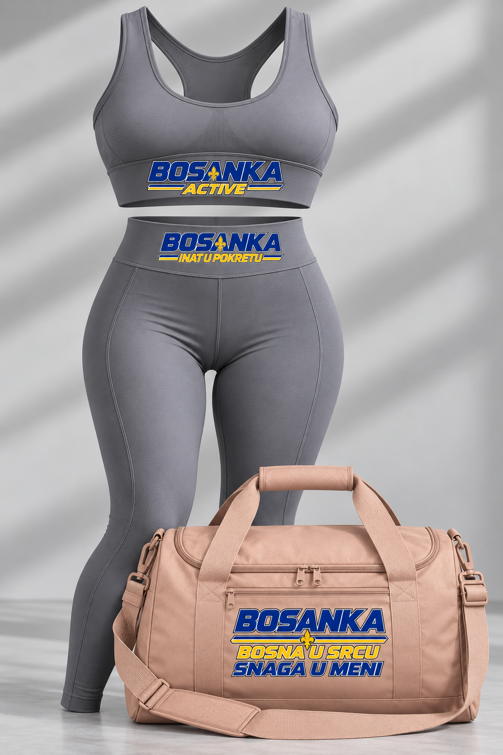 BOSANKA ACTIVE Set – Sport-BH, Leggings & Sporttasche