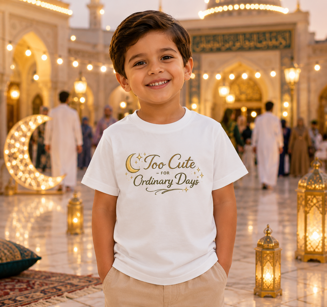 oo Cute for Ordinary Days – Kinder Basic T-Shirt | Eid Shirt