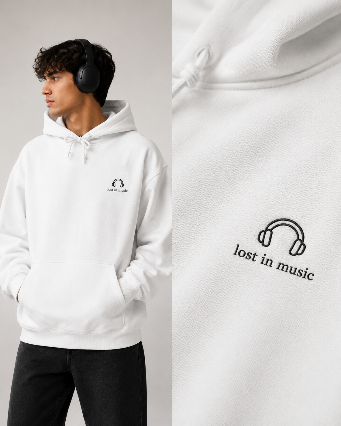 Unisex Oversize Hoodie Lost in Music