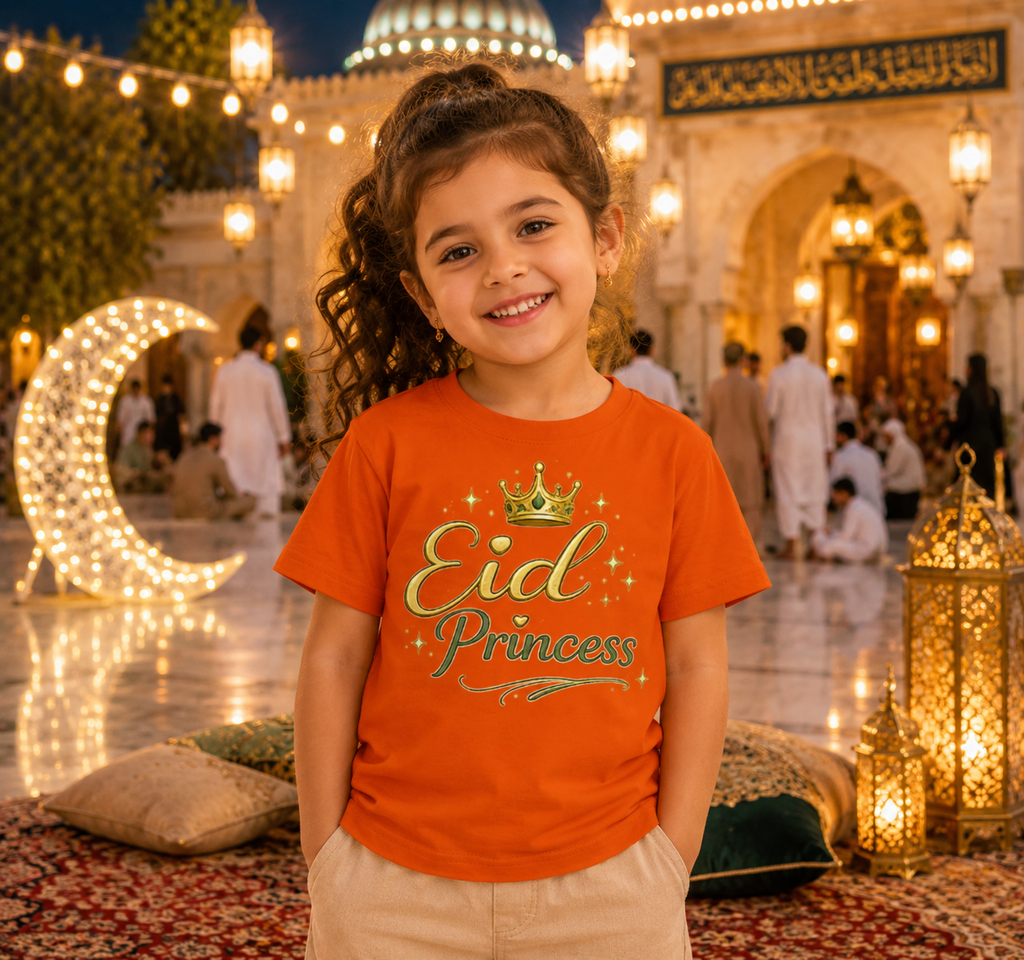 Eid Princess – Kinder Basic T-Shirt | Eid Shirt