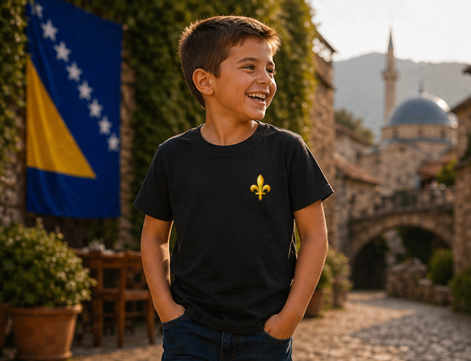 Kids Premium Bio T-Shirt - Bosnien | Ljiljan