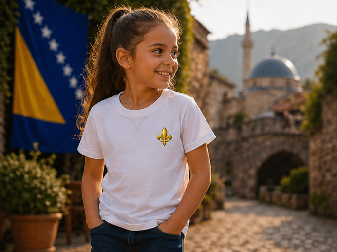 Kids Premium Bio T-Shirt - Bosnien | Ljiljan