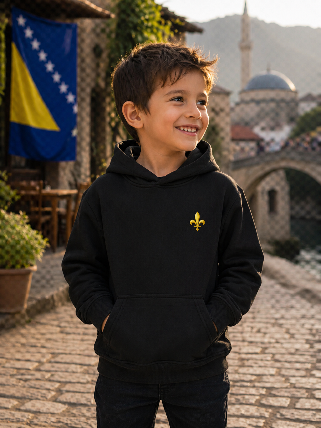 Kids Premium Organic Hoodie - Bosnia | Lilium