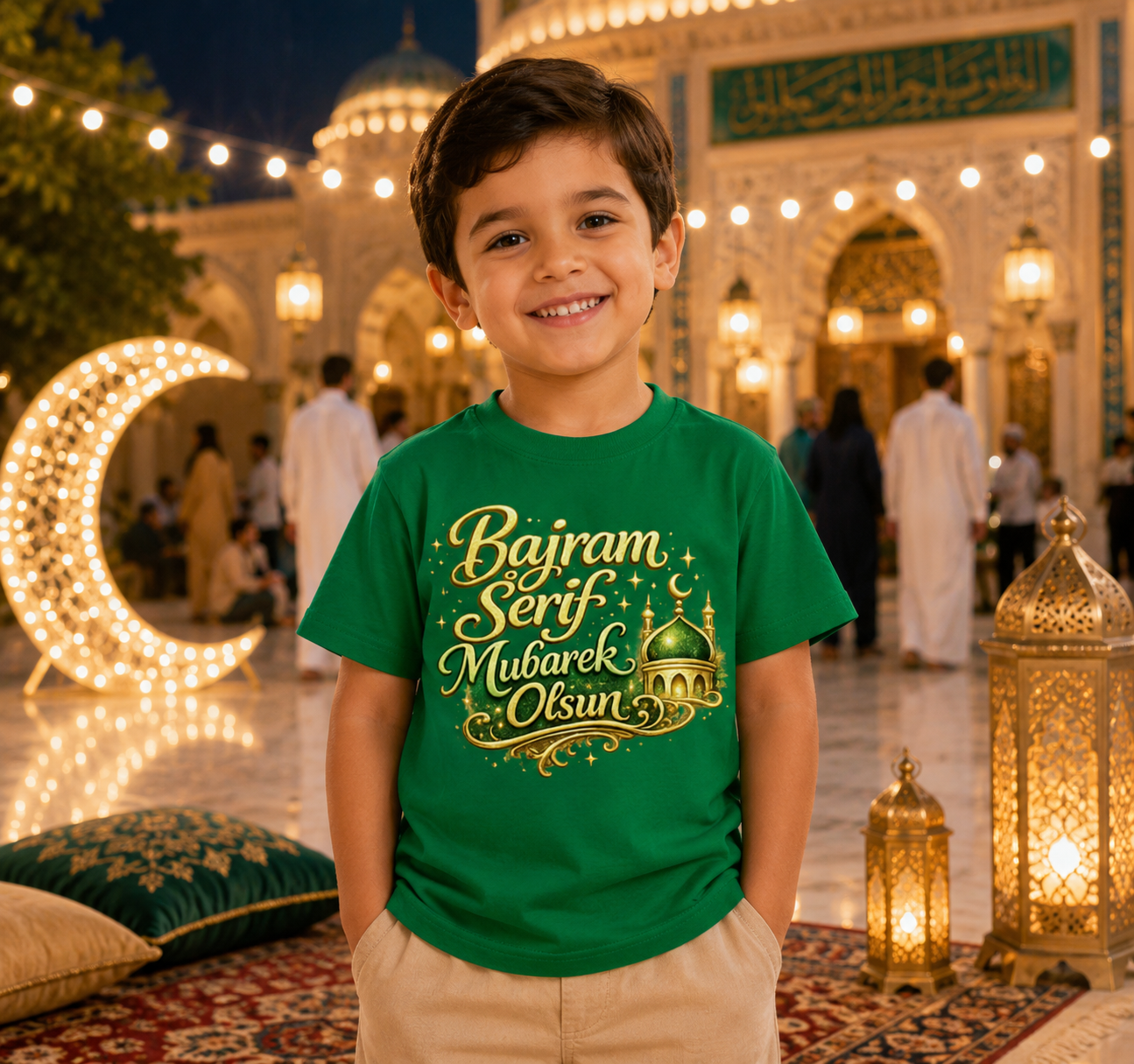 🇧🇦 Bajram Serif Mubarek Olsun – Kinder Basic T-Shirt | Eid Shirt