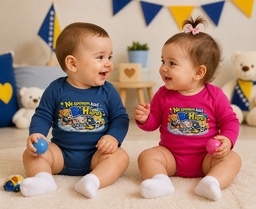 Baby Bio Long Sleeve Bodysuit - I don't sleep when B&H plays | Front Print