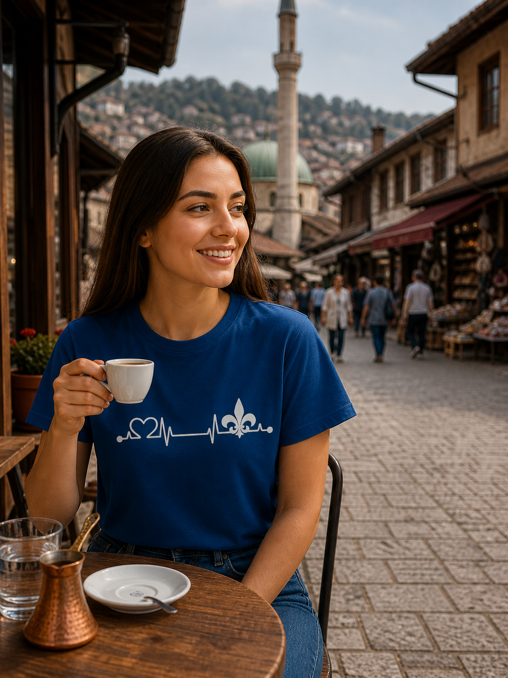 Women's Premium Organic T-Shirt - Srce Bosne | Front Print