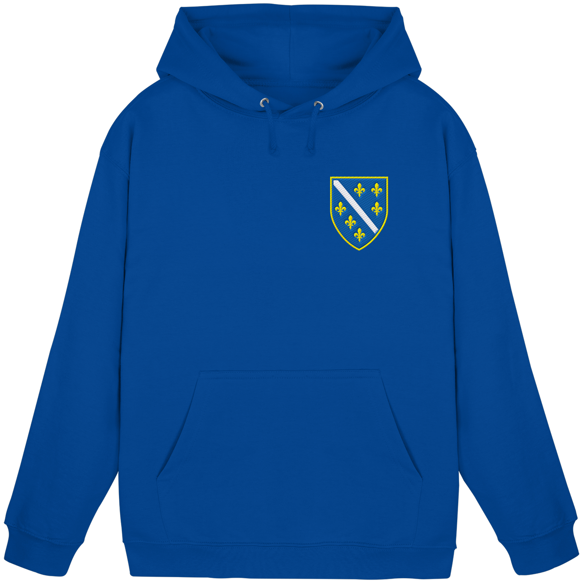 Bosnisches Wappen – Heimatliebe mit Stolz | Premium Stickerei - Basic Unisex Hoodie