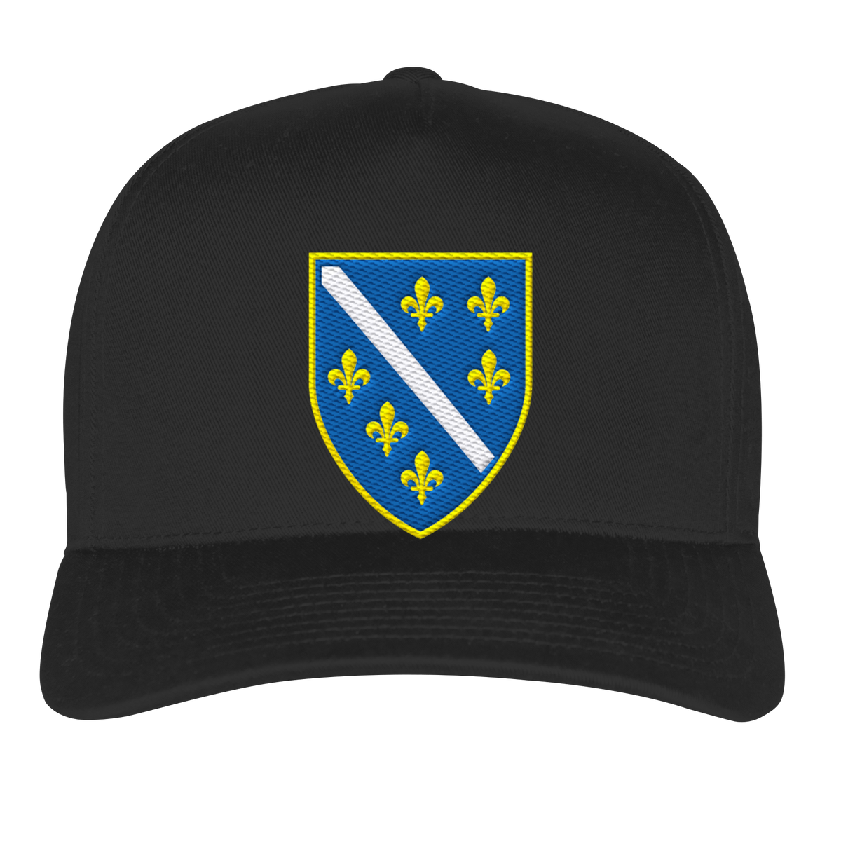 Bosnisches Wappen – Heimatliebe mit Stolz | Premium Stickerei - Classic Curved Snapback