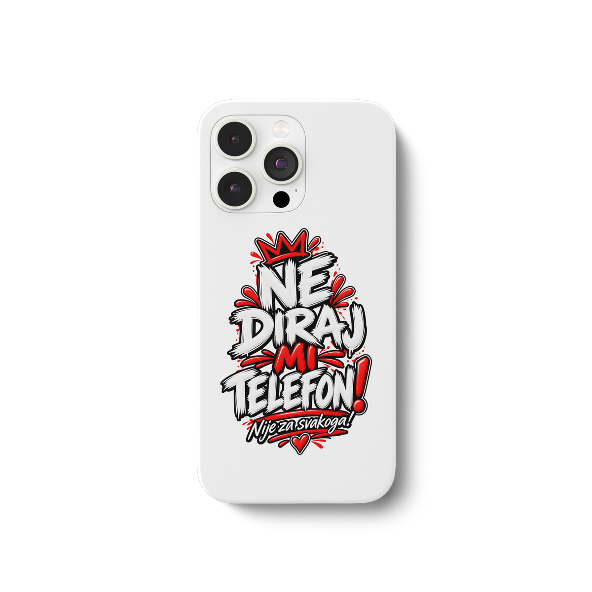 Handyhülle „NE DIRAJ MI TELEFON!“ – Lustige Balkan Smartphone-Hülle - iPhone 13 Pro Max Handyhülle