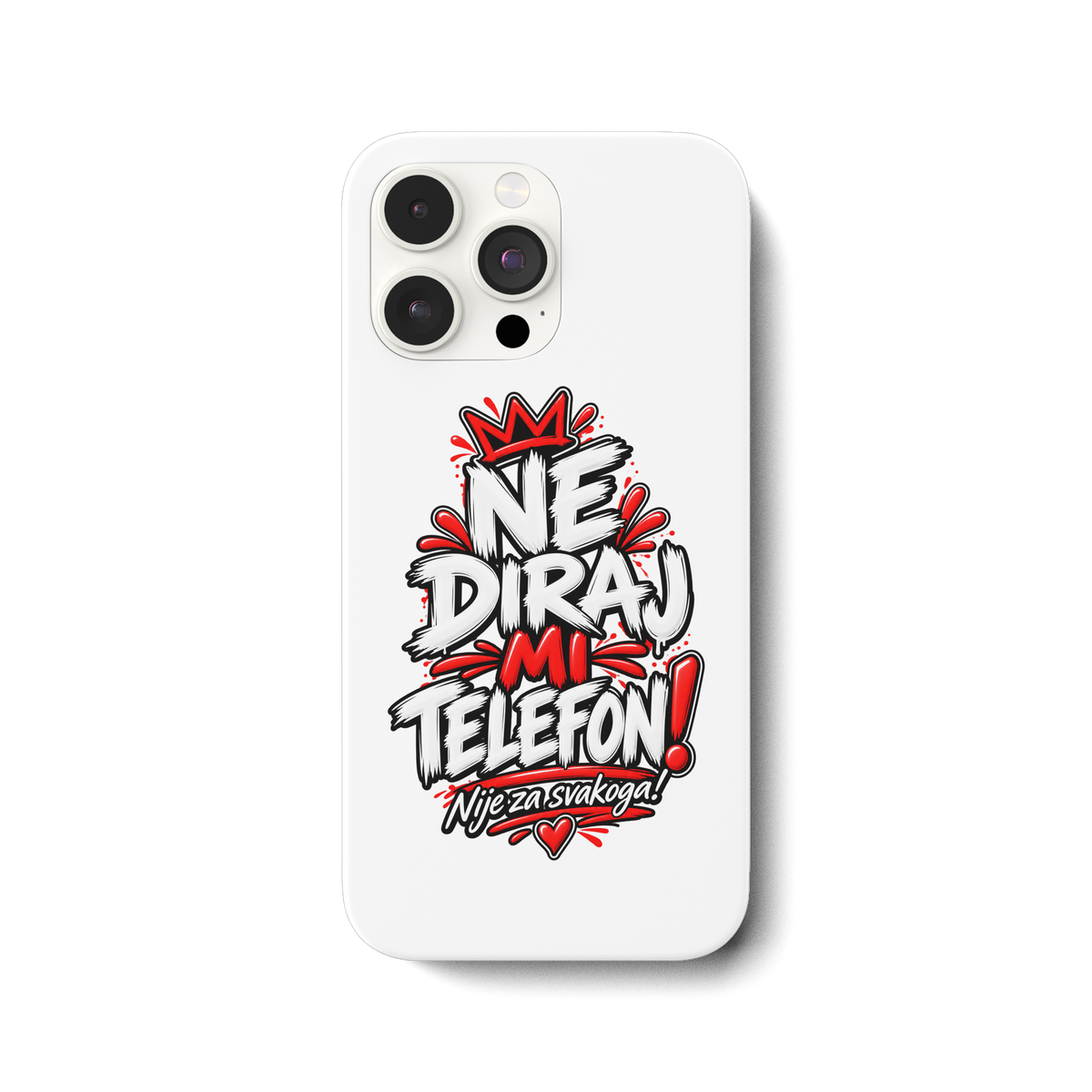 Handyhülle „NE DIRAJ MI TELEFON!“ – Lustige Balkan Smartphone-Hülle - iPhone 14 Pro Max Handyhülle