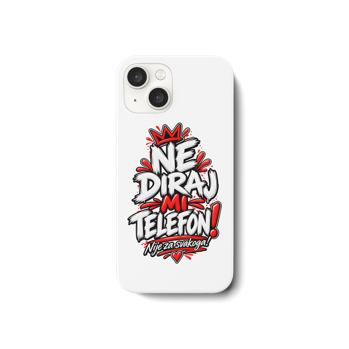Handyhülle „NE DIRAJ MI TELEFON!“ – Lustige Balkan Smartphone-Hülle - iPhone 15 Handyhülle