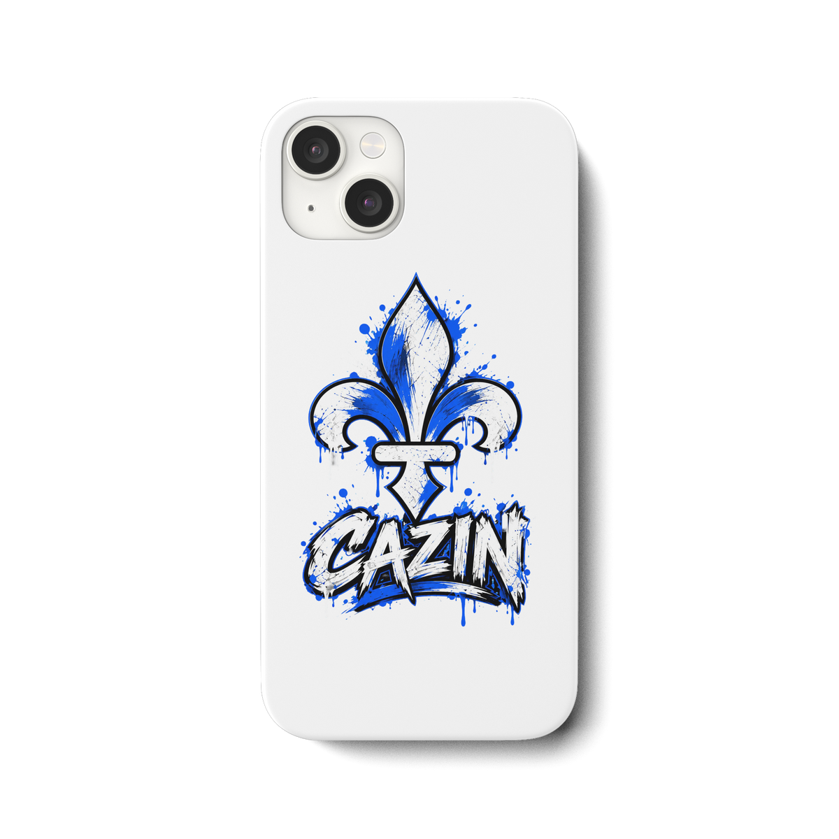CAZIN Handyhülle – Bosnische Lilie im Graffiti-Design | Balkan Style - iPhone 15 Plus Handyhülle