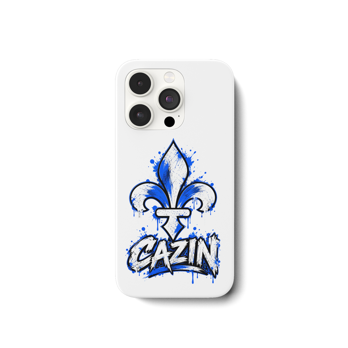 CAZIN Handyhülle – Bosnische Lilie im Graffiti-Design | Balkan Style - iPhone 15 Pro Handyhülle