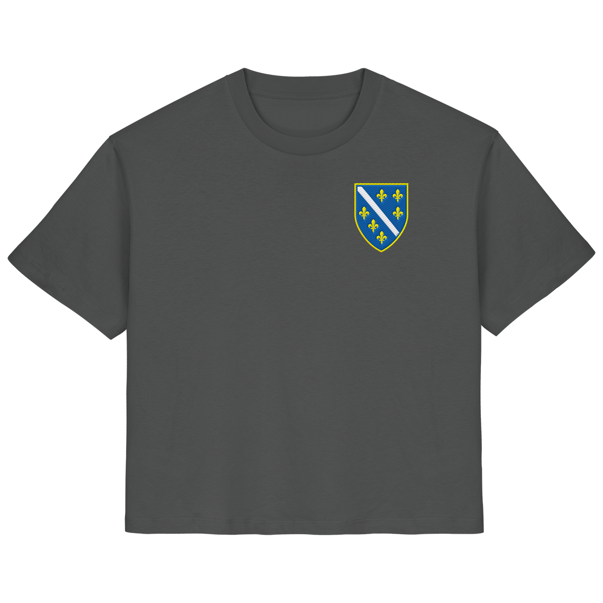 Bosnisches Wappen – Heimatliebe mit Stolz | Premium Stickerei - Ladies Organic Shirt