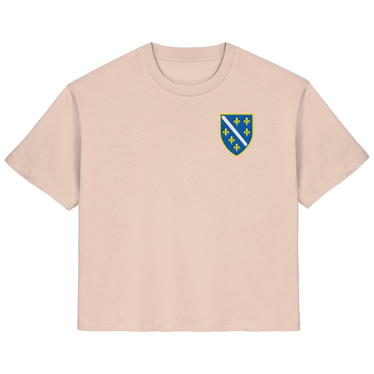 Bosnisches Wappen – Heimatliebe mit Stolz | Premium Stickerei - Ladies Organic Shirt