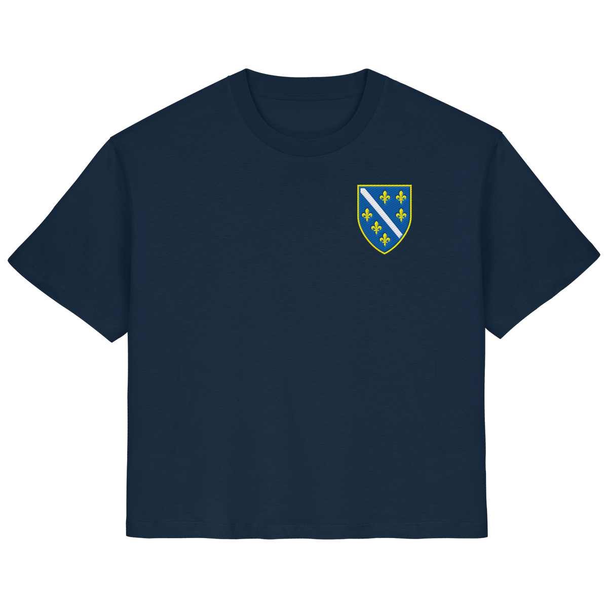 Bosnisches Wappen – Heimatliebe mit Stolz | Premium Stickerei - Ladies Organic Shirt