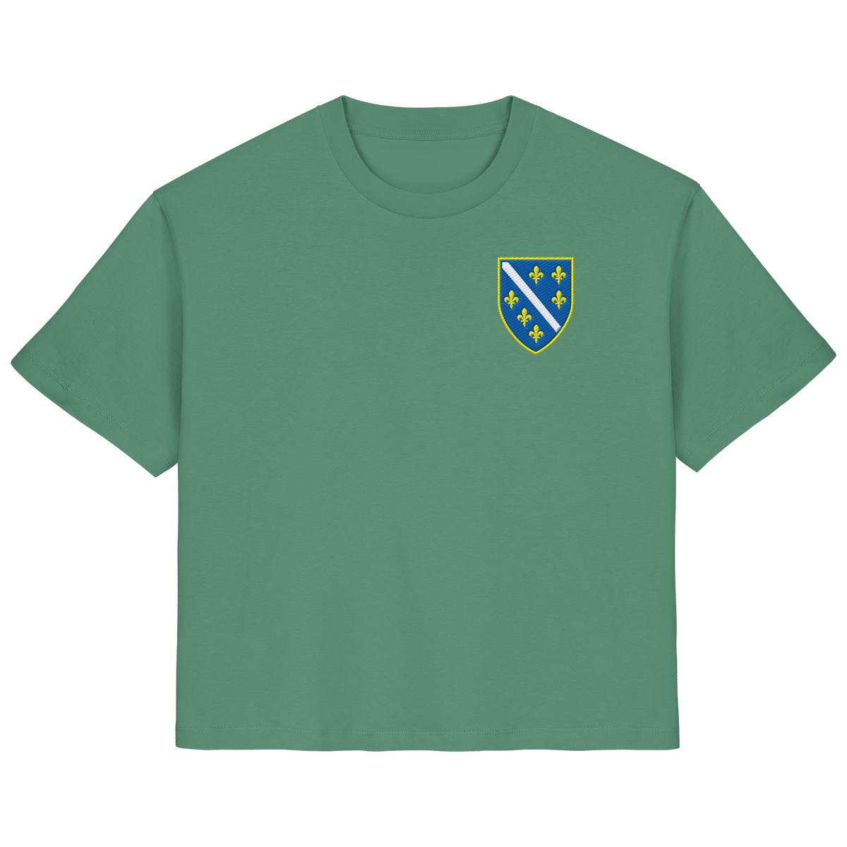 Bosnisches Wappen – Heimatliebe mit Stolz | Premium Stickerei - Ladies Organic Shirt