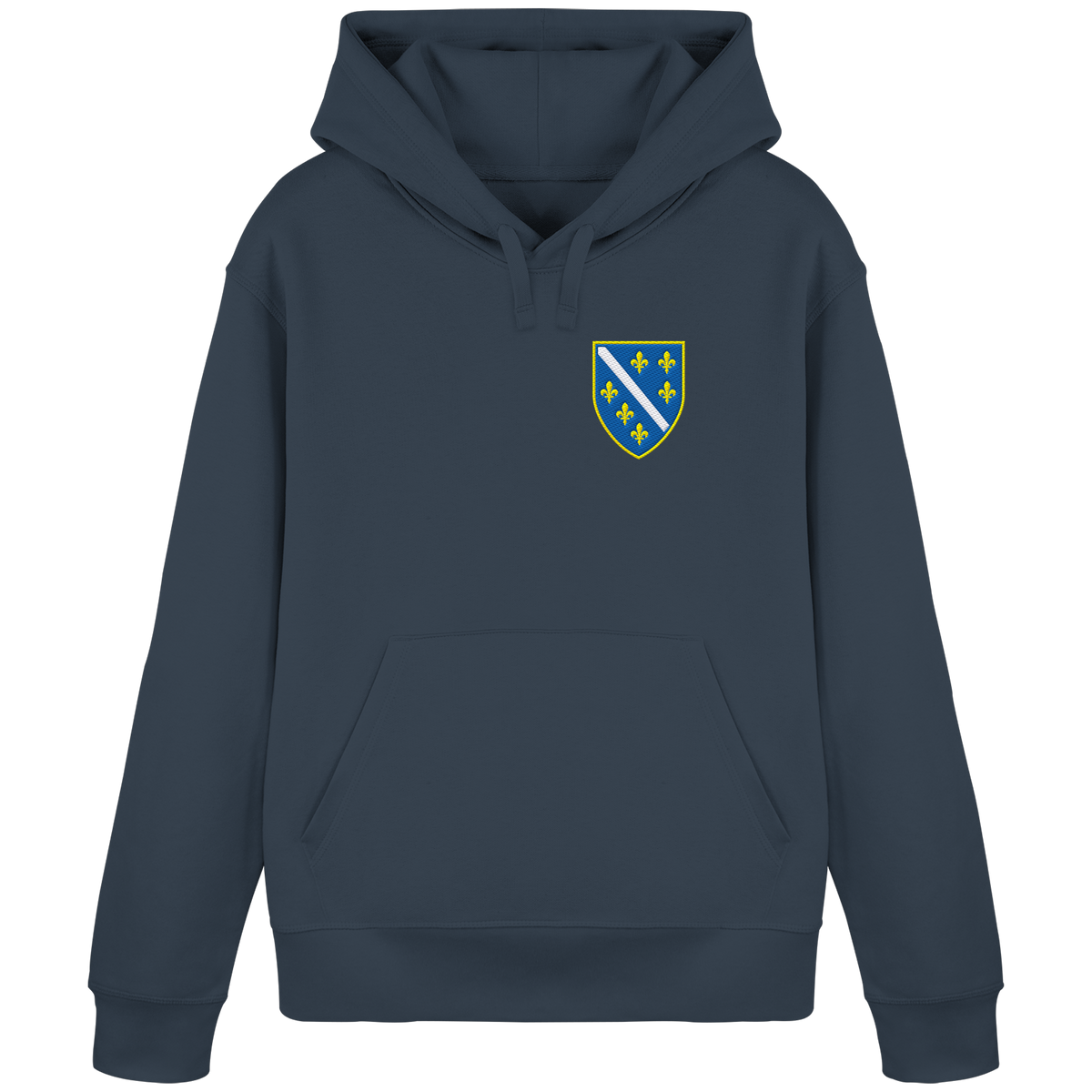 Bosanski grb – ljubav prema domovini s ponosom | Premium vez – organski basic hoodie