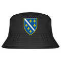 Bosnisches Wappen – Heimatliebe mit Stolz | Premium Stickerei - Organic Bucket Hat