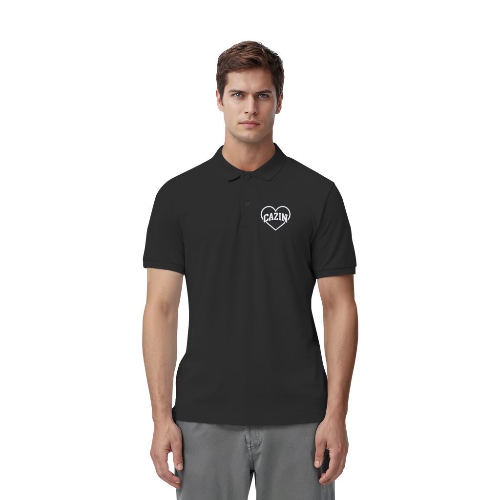 CAZIN IM HERZEN - Organic Fitted Poloshirt