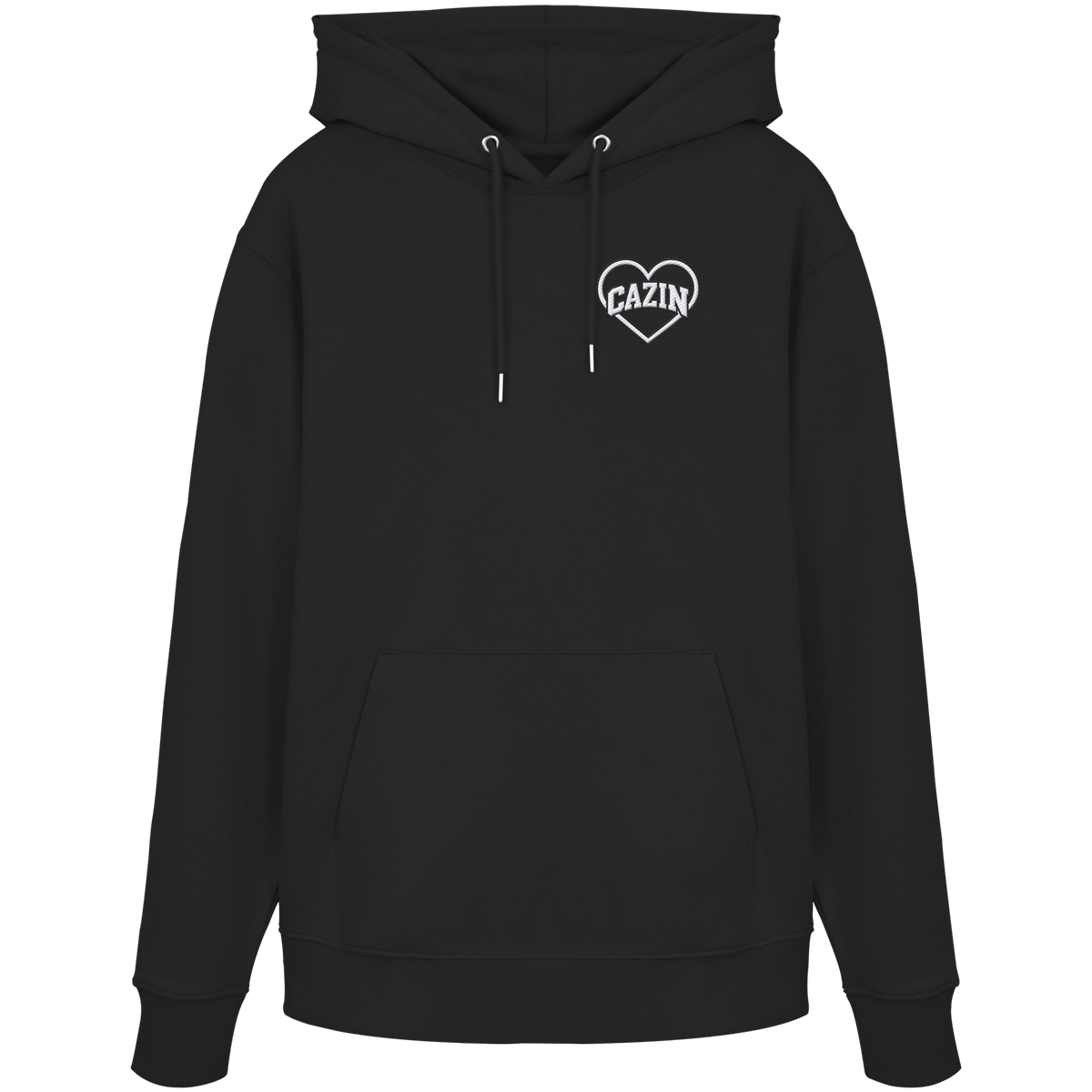 CAZIN Stanley/Stella Premium Bio Hoodie mit Herz-Stickerei | Unisex