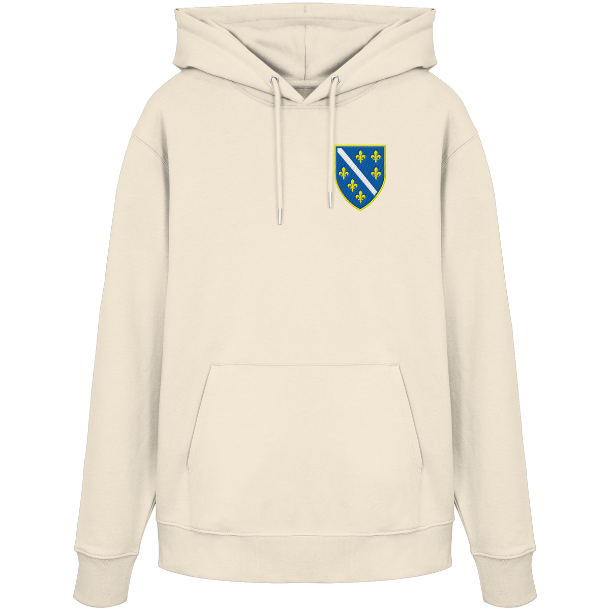 Bosnien Wappen Premium Bio Hoodie mit Stickerei | Stanley/Stella – Unisex