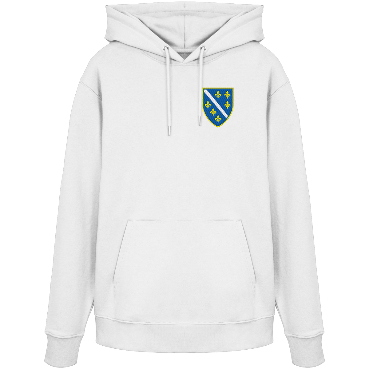 Bosnien Wappen Premium Bio Hoodie mit Stickerei | Stanley/Stella – Unisex
