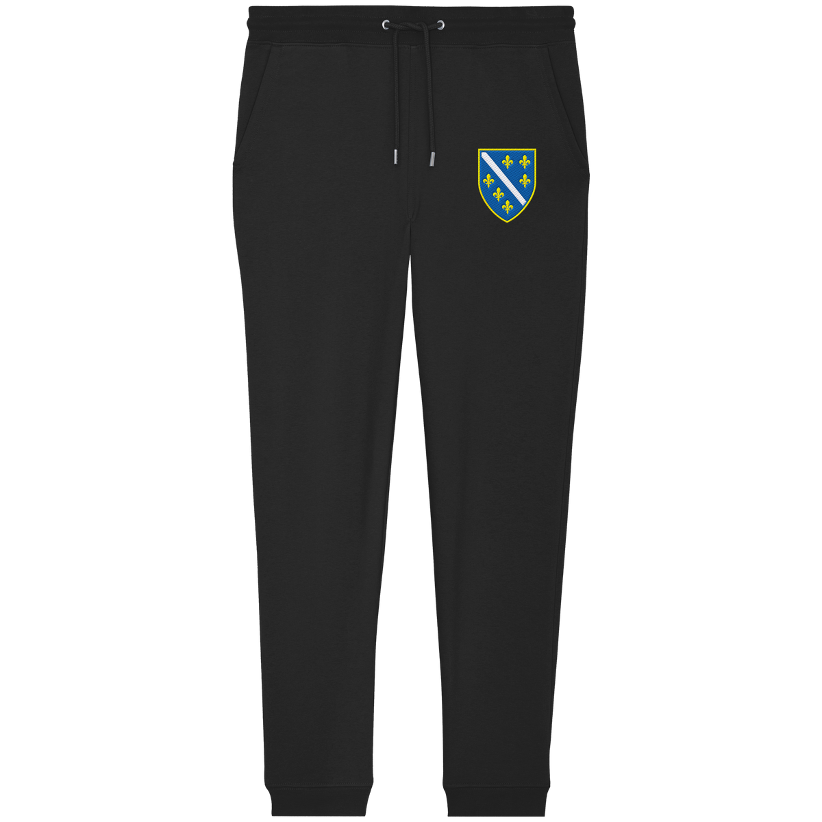 Bosnien Wappen Premium Bio Jogginghose mit Stickerei | Stanley/Stella – Unisex