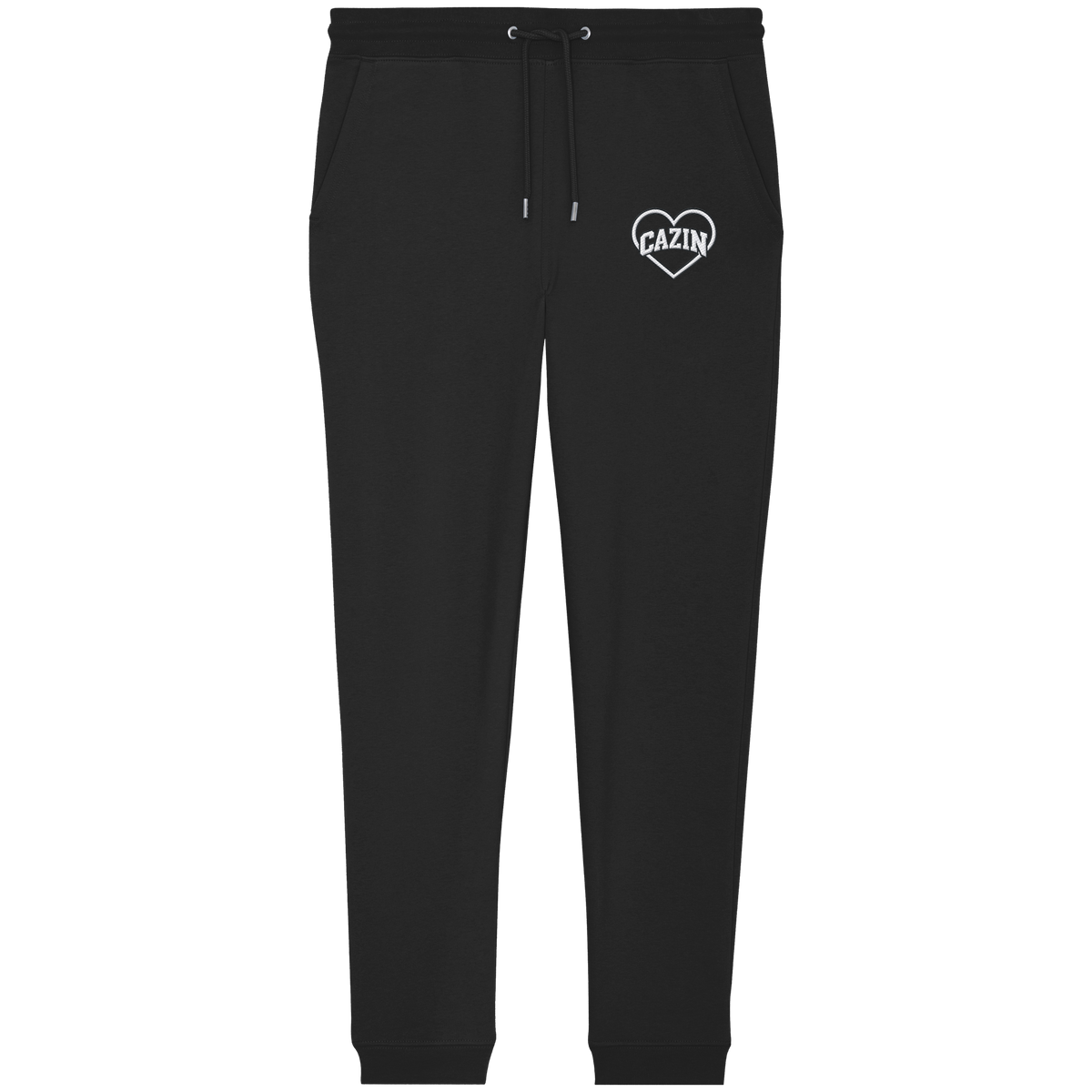 CAZIN Premium Bio Jogginghose mit Herz-Stickerei | Unisex