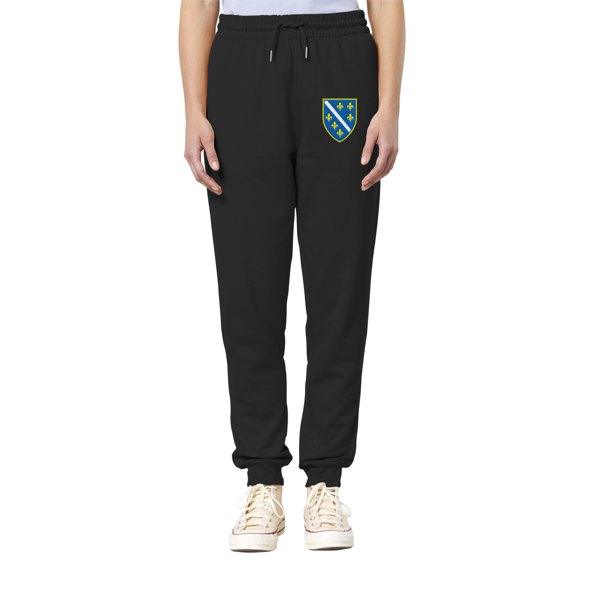 Bosnien Wappen Premium Bio Jogginghose mit Stickerei | Stanley/Stella – Unisex