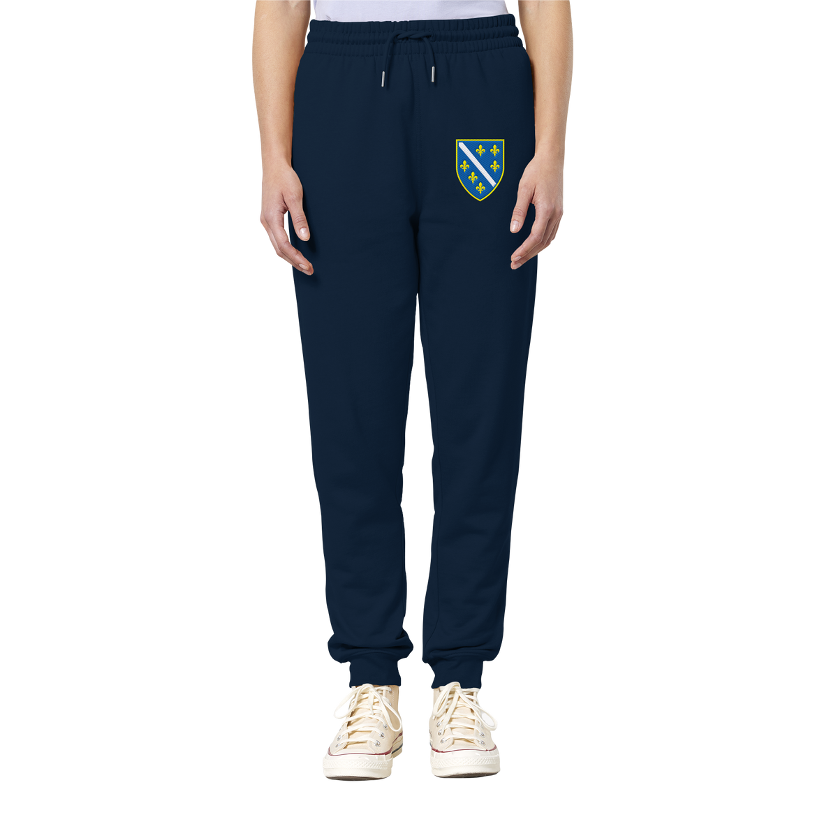 Bosnien Wappen Premium Bio Jogginghose mit Stickerei | Stanley/Stella – Unisex
