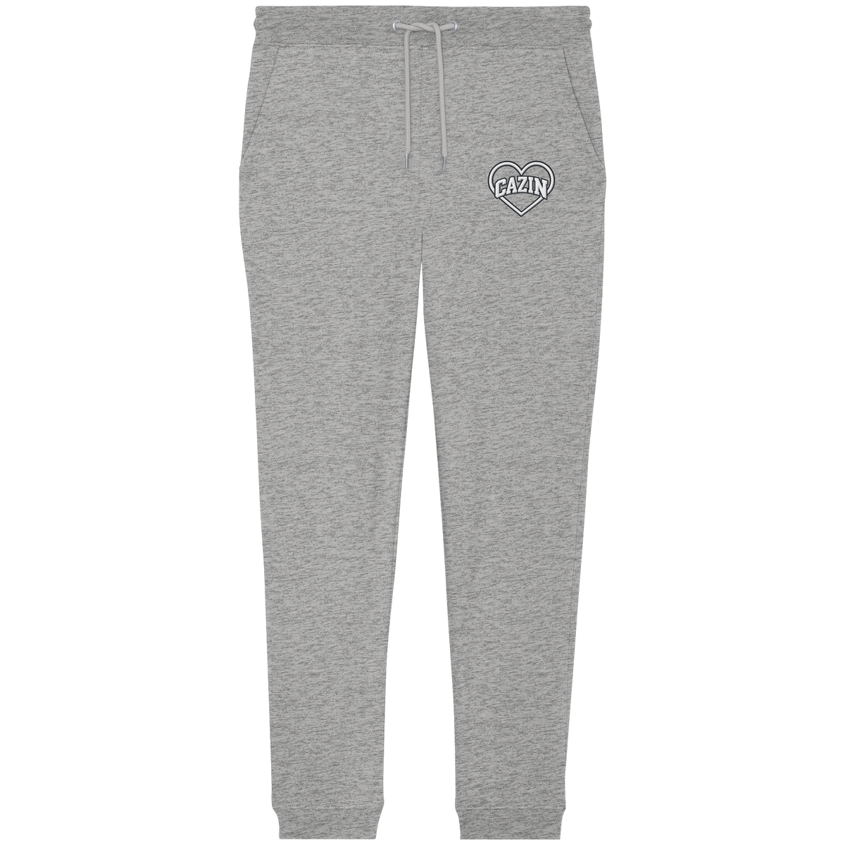 CAZIN Premium Bio Jogginghose mit Herz-Stickerei | Unisex