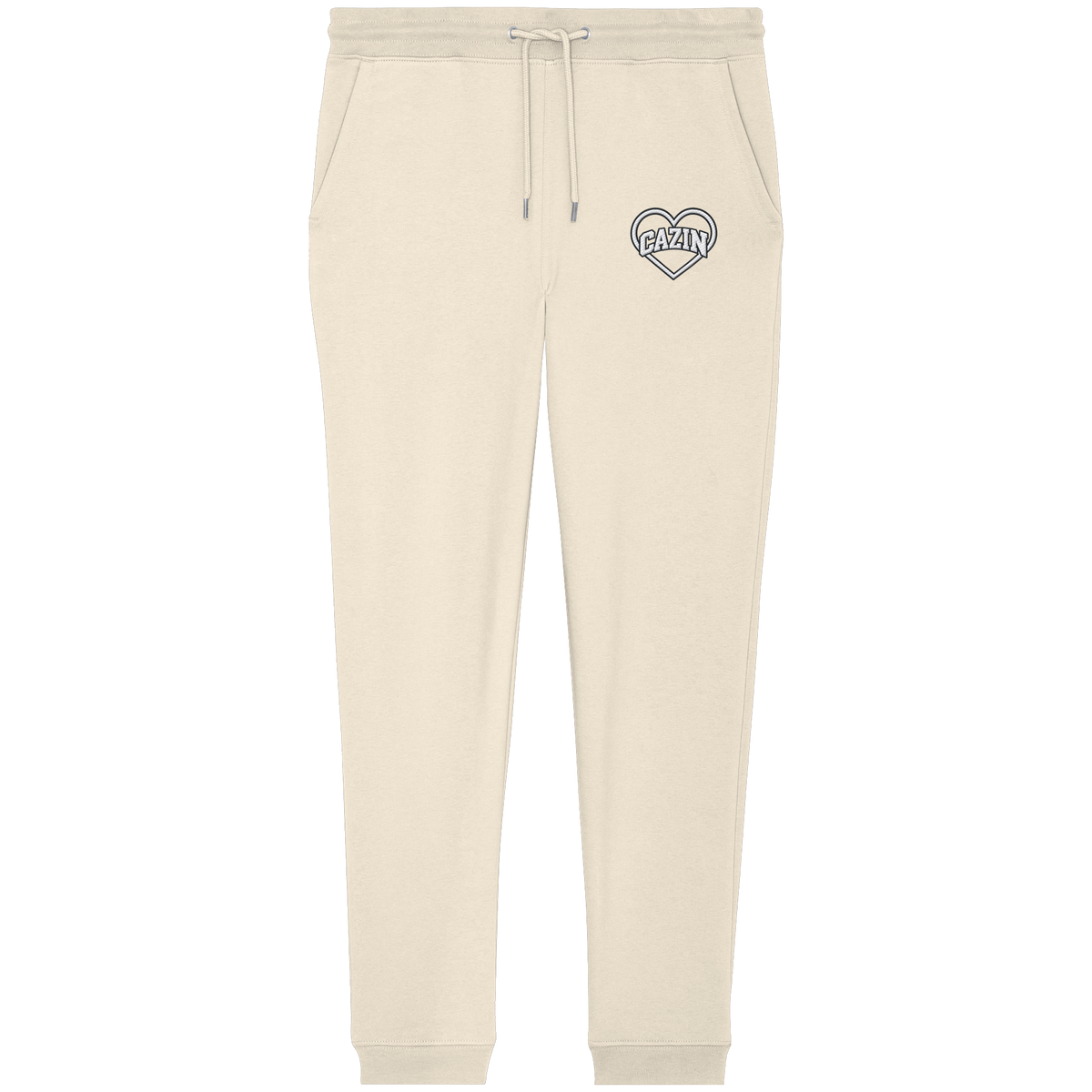 CAZIN Premium Bio Jogginghose mit Herz-Stickerei | Unisex