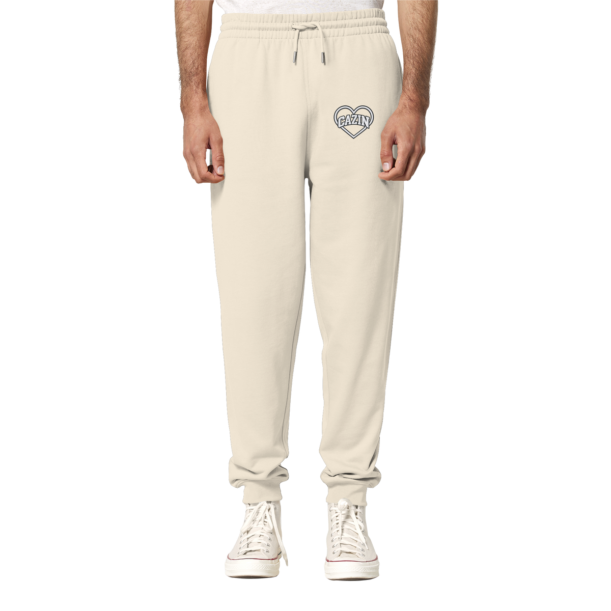 CAZIN Premium organske jogger hlače sa vezom srca | Unisex