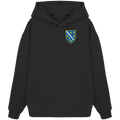 Bosnisches Wappen – Heimatliebe mit Stolz | Premium Stickerei - Organic Oversize Hoodie