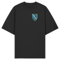 Bosnisches Wappen – Heimatliebe mit Stolz | Premium Stickerei - Organic Oversize Shirt
