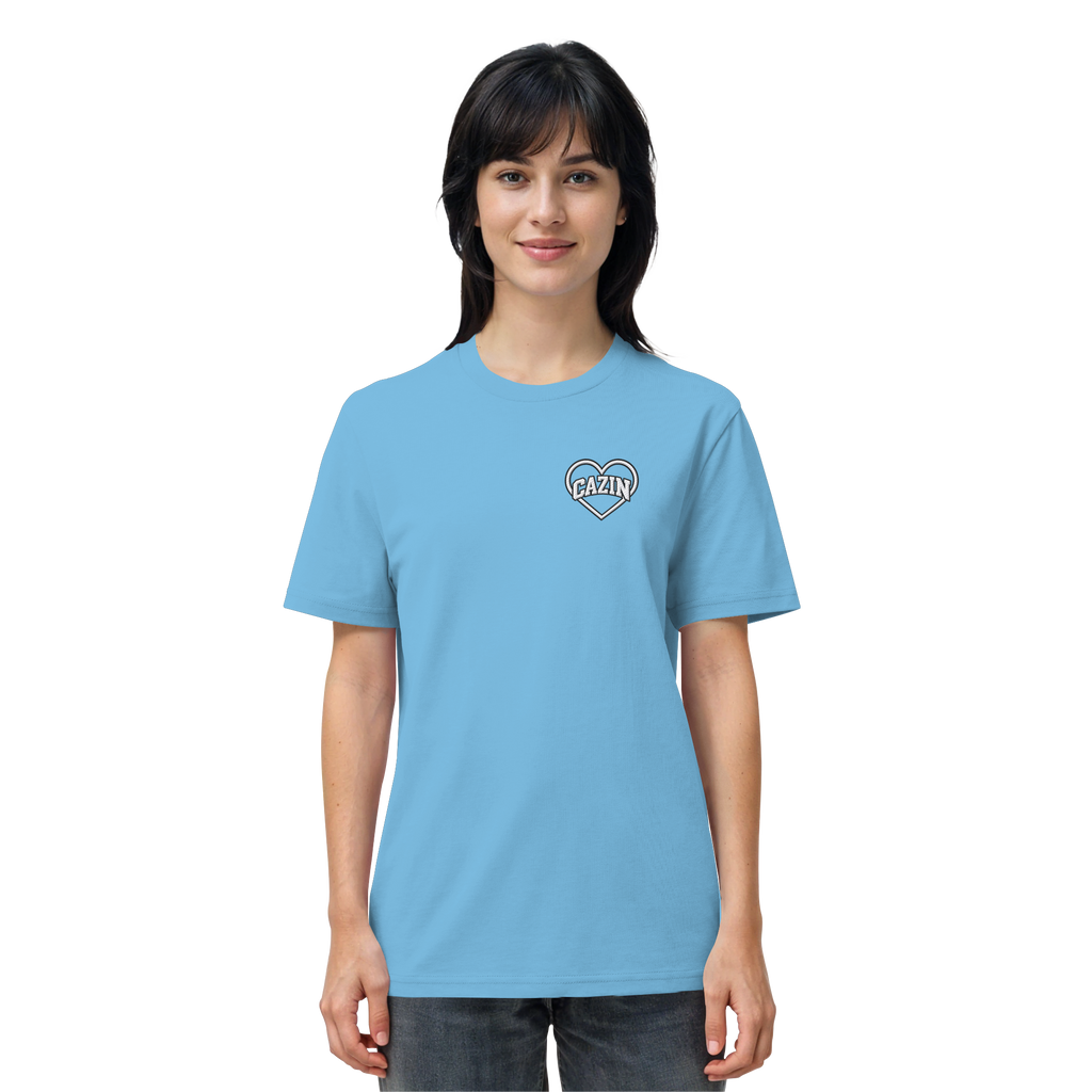 CAZIN Stanley/Stella Premium organska majica s vezom srca | Unisex