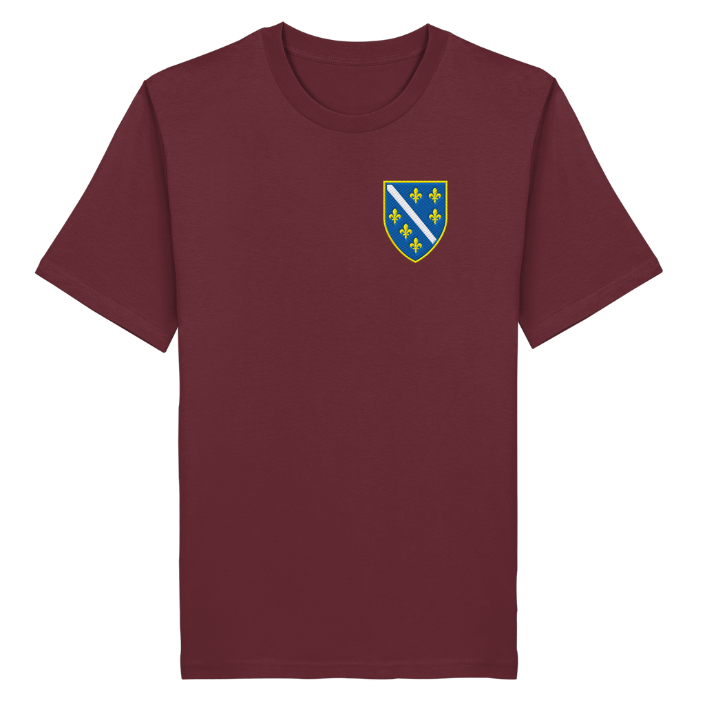 Premium organska majica s grbom Bosne i Hercegovine i vezom | Stanley/Stella – Unisex