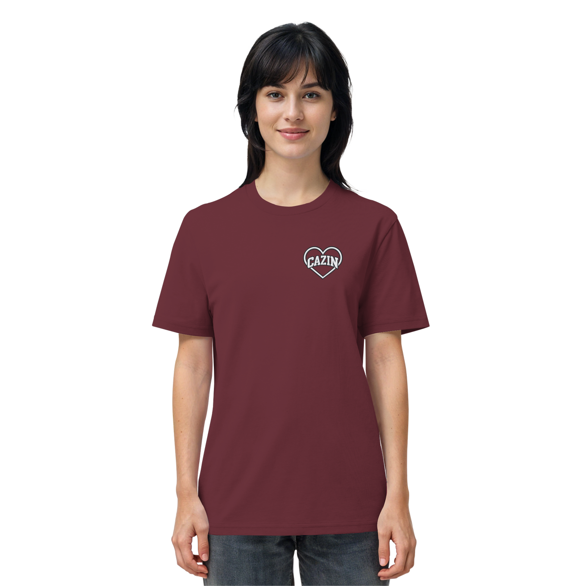 CAZIN Stanley/Stella Premium organska majica s vezom srca | Unisex