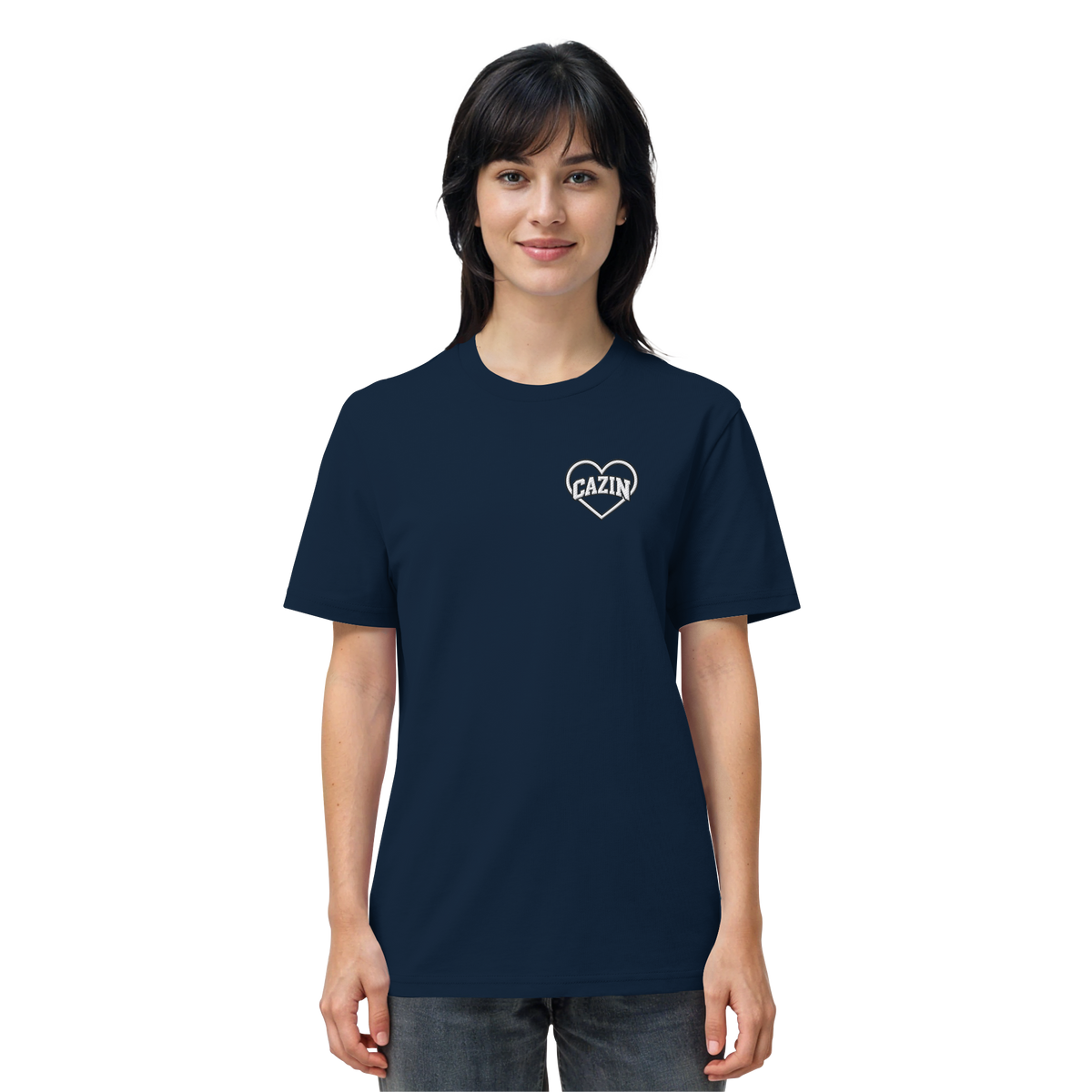 CAZIN Stanley/Stella Premium organska majica s vezom srca | Unisex