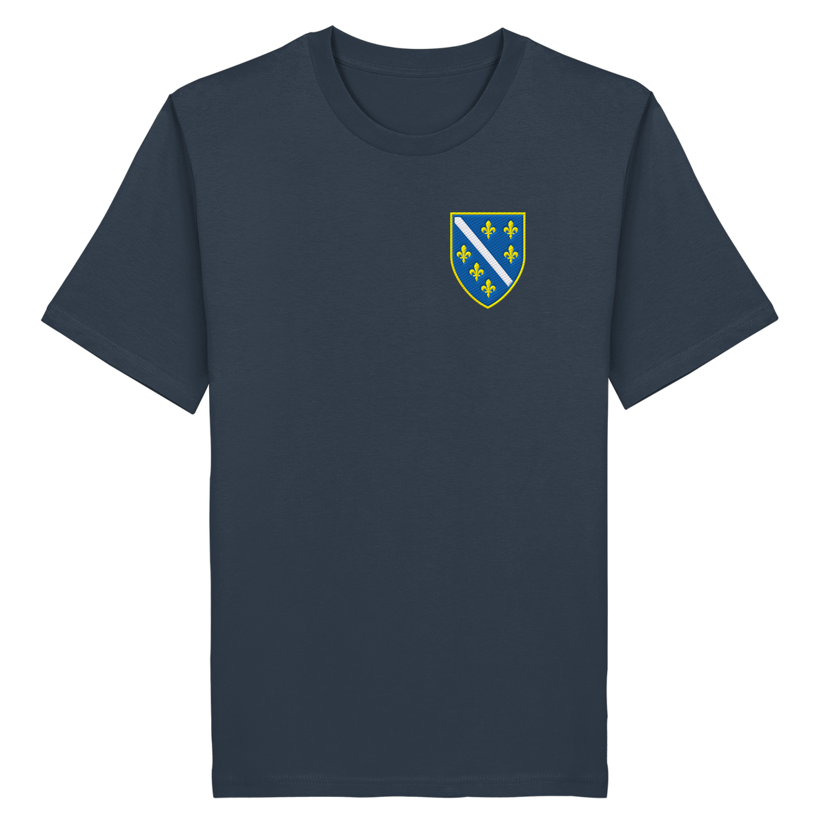 Premium organska majica s grbom Bosne i Hercegovine i vezom | Stanley/Stella – Unisex